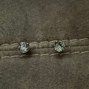 Elegant Gray Stud Earrings